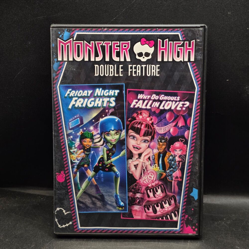 Monster High Double Feature DVD – Friday Night Frights & Ghouls Fall in Love